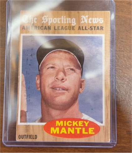 1962 Topps #471 Mickey Mantle The Sporting News American League All-Star — front