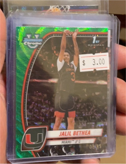 2024-25 Bowman University Chrome #28 Jalil Bethea — front