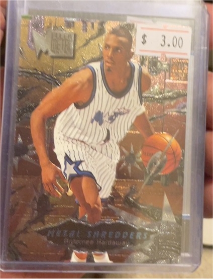 1996-97 Fleer Metal #239 Anfernee Hardaway Metal Shredders — front