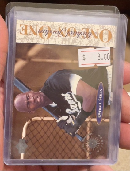 1995 Upper Deck #5 One on One Michael Jordan Overall Skills — front