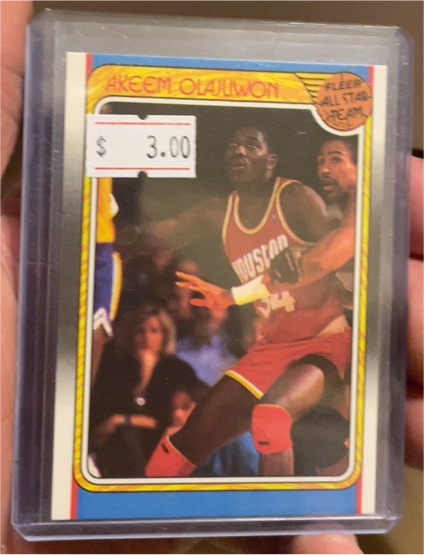 1988-89 Fleer #126 Akeem Olajuwon — front
