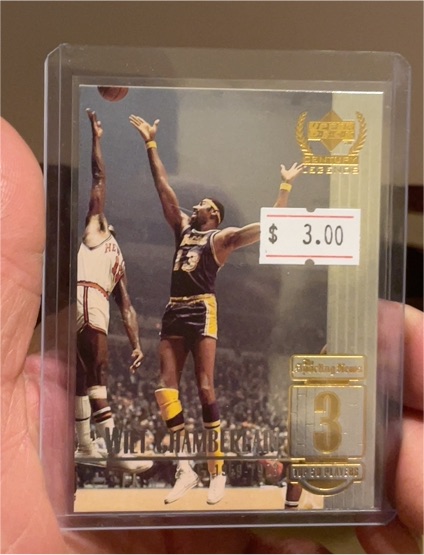 1998-99 Upper Deck Century Legends #3 Wilt Chamberlain — front