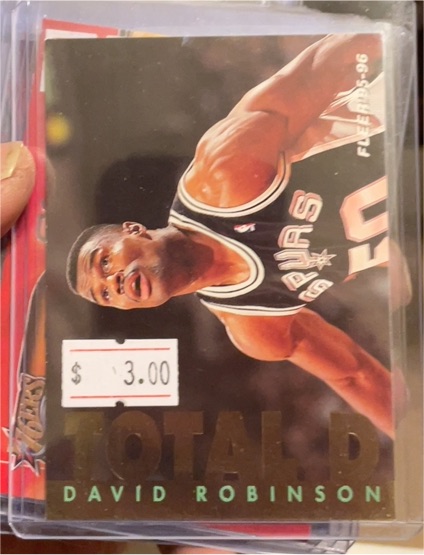 1995-96 Fleer #10 David Robinson — front