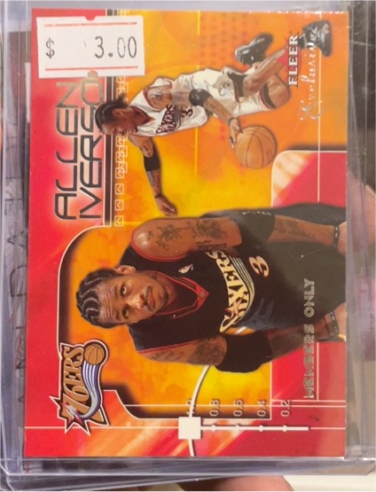 2001-02 Fleer Exclusive #101 Allen Iverson — front