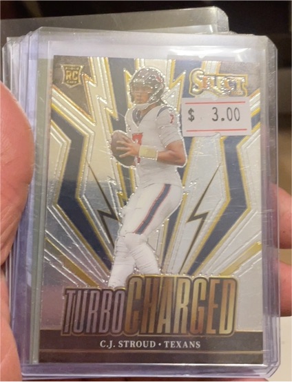 2023 Panini Select #TUR-CST C.J. Stroud Turbocharged Rookie Card — front