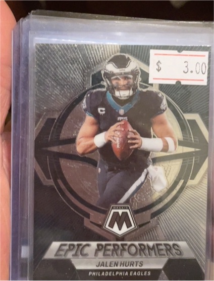 2023 Panini Mosaic #EP-JHT Jalen Hurts Epic Performers — front