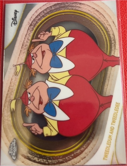 2025 Topps Chrome Disney #179 Tweedledum and Tweedledee — front