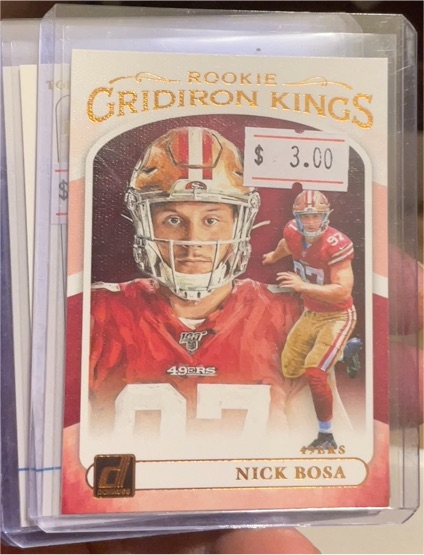 2019 Panini Donruss #RGK-14 Nick Bosa Rookie Gridiron Kings — front