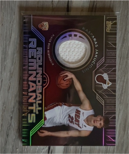 2025-26 Topps Roundball Remnants #RRR-KJ Kasparas Jakucionis — front