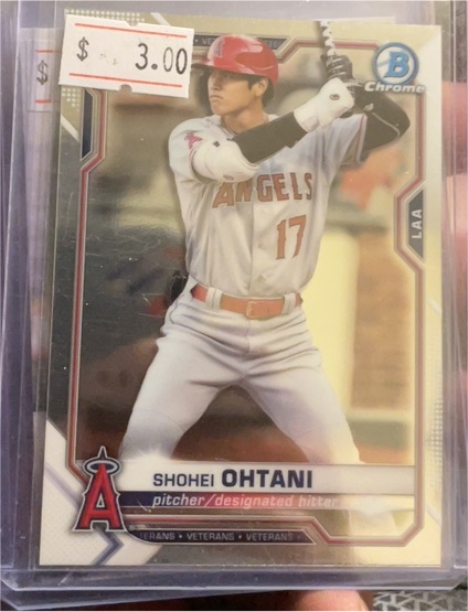 2021 Bowman Chrome #27 Shohei Ohtani — front