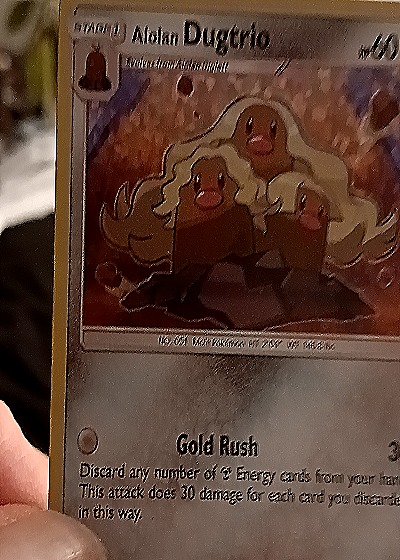1999 Pokemon #67 Alolan Dugtrio — front
