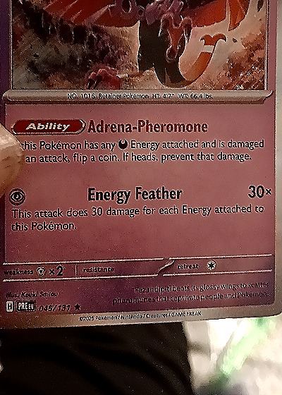 2025 Pokémon Prismatic Evolutions #045 Fezandipiti — front