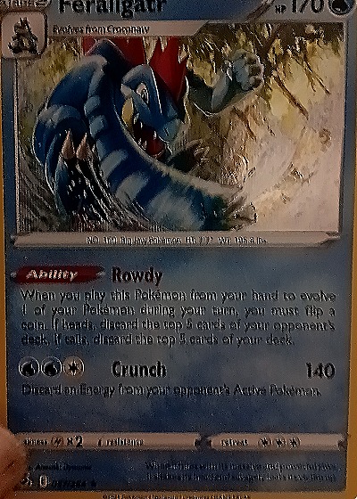 2023 Pokémon TCG Fusion Strike #57 Feraligatr — front