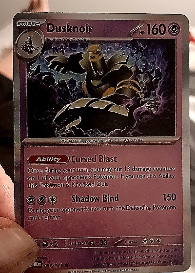 2023 Pokémon Scarlet & Violet Shrouded Fable #20 Dusknoir — front