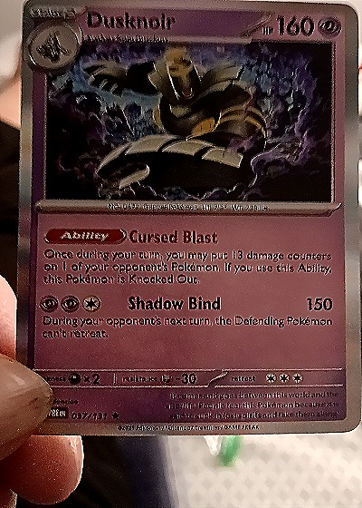 2022 Pokémon SV: Prismatic Evolutions #037 Dusknoir — front