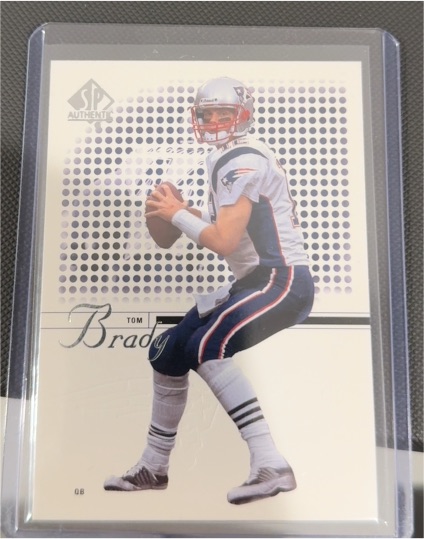2002 Upper Deck SP Authentic #1 Tom Brady — front