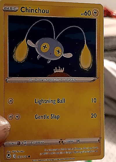 2022 Nintendo Pokemon SWSH12: Silver Tempest #051 Chinchou — front