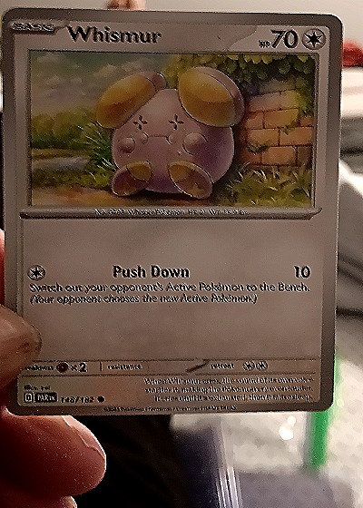 2023 Pokémon SV04: Paradox Rift #148 Whismur — front