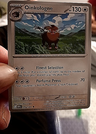 2024 Pokémon Scarlet & Violet Paldean Fates #72 Oinkologne — front