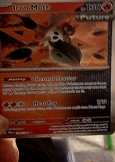2023 Pokémon Paradox Rift #028 Iron Moth — front