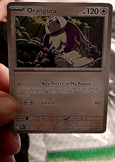 2024 Pokémon Scarlet & Violet Surging Sparks #156 Oranguru — front
