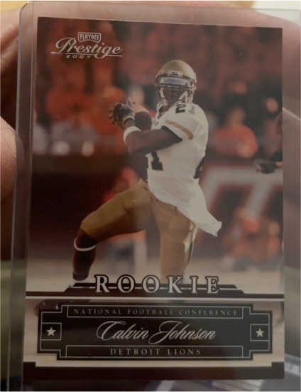 2007 Playoff Prestige #163 Calvin Johnson — front