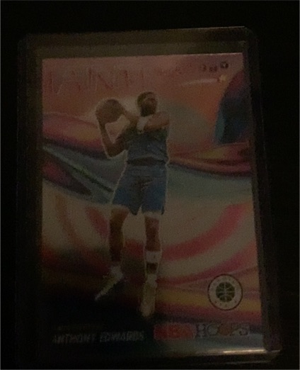 2023-24 Panini NBA Hoops Premium Stock #14 Anthony Edwards Anti-Gravity — front