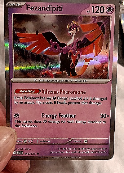 2025 Pokémon Prismatic Evolutions #045 Fezandipiti — front