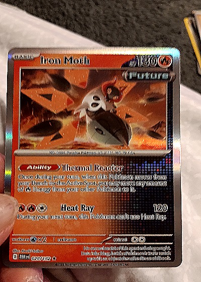 2023 Pokémon Paradox Rift #028 Iron Moth — front