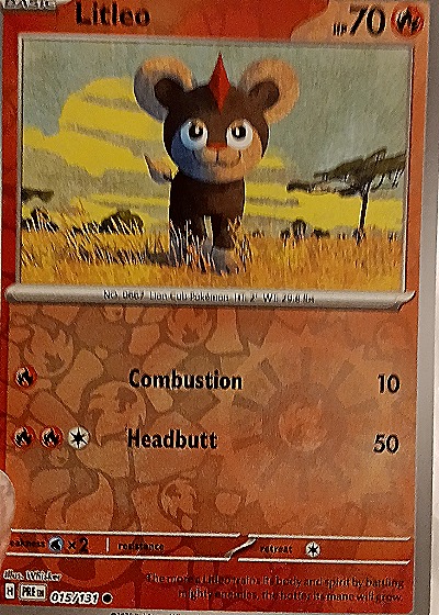 2022 Pokémon SV: Prismatic Evolutions #015 Litleo — front