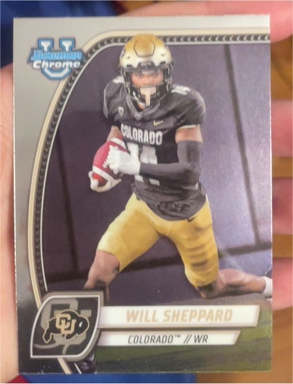 2024 Bowman University Chrome #186 Will Sheppard — front