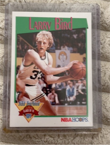 1991 NBA Hoops #319 Larry Bird — front