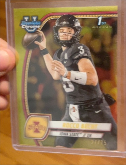 2024 Bowman University Chrome #155 Rocco Becht — front