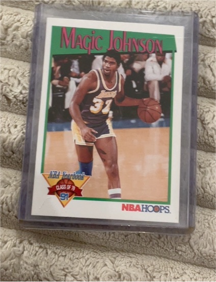 1991-92 NBA Hoops #321 Magic Johnson — front