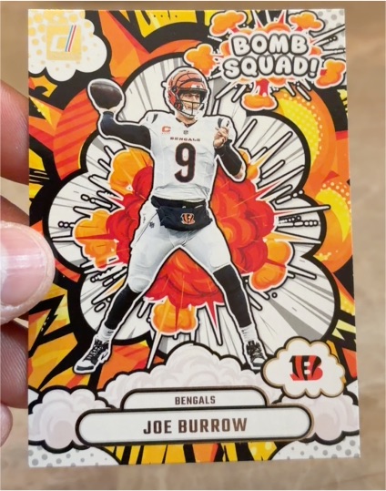 2025 Panini Donruss #BS-JBW Joe Burrow Bomb Squad — front