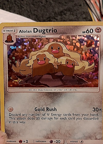 2019 McDonald's Collection #11 Alolan Dugtrio — front
