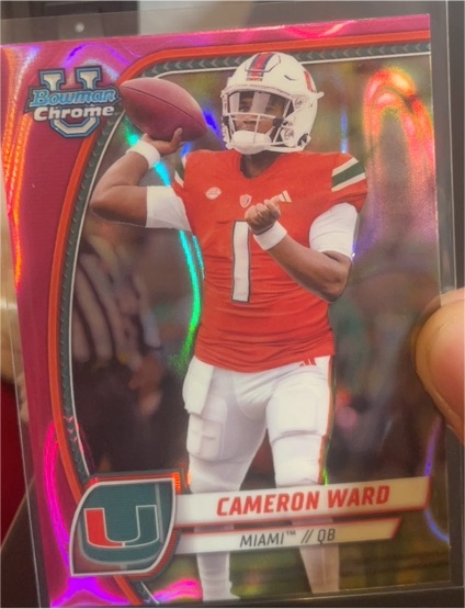 2024 Bowman Chrome University #38 Cameron Ward — front
