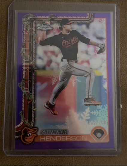 2025 Topps Holiday #H18 Gunnar Henderson — front