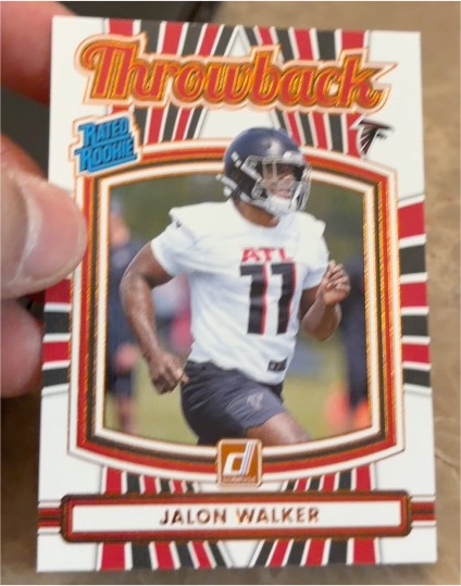 2025 Panini Donruss Throwback #29 Jalon Walker — front