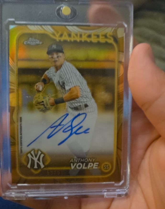 2024 Topps Chrome Gilded Collection #CGA-AV Anthony Volpe — front