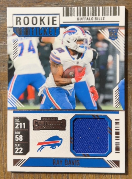 2024 Panini Contenders #RTS-RDS Ray Davis Rookie Ticket — front