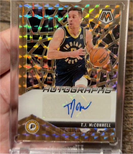 2024 Panini Mosaic #Auto T.J. McConnell — front