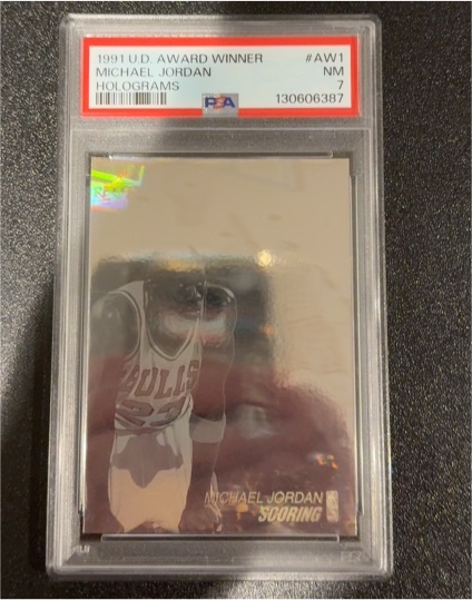 1991 Upper Deck Award Winner Holograms #AW1 Michael Jordan — front