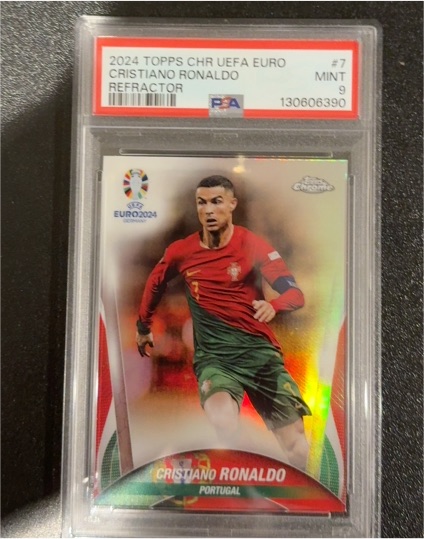 2024 Topps Chrome UEFA Euro #7 Cristiano Ronaldo — front