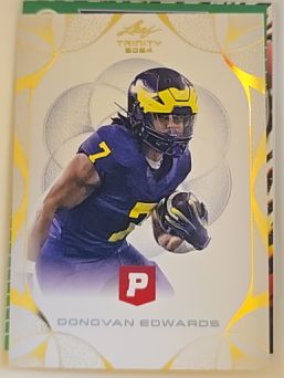 2024 Leaf Trinity #P Donovan Edwards — front
