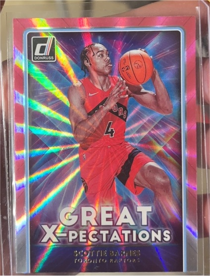 2021-22 Donruss #22 Scottie Barnes Great X-pectations — front