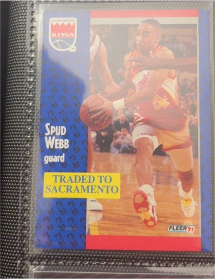 1991-92 Fleer #4 Spud Webb — front