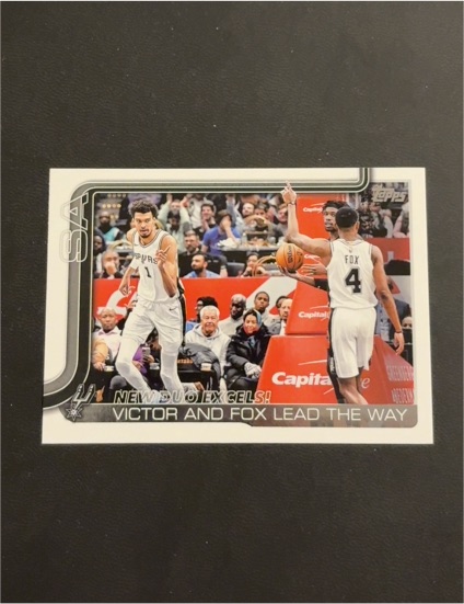 2025-26 Topps #300 Victor and Fox Lead The Way New Duo Excels! — front