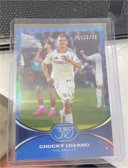 2025 Topps MLS 30th Anniversary Collection #23 Chucky Lozano — front