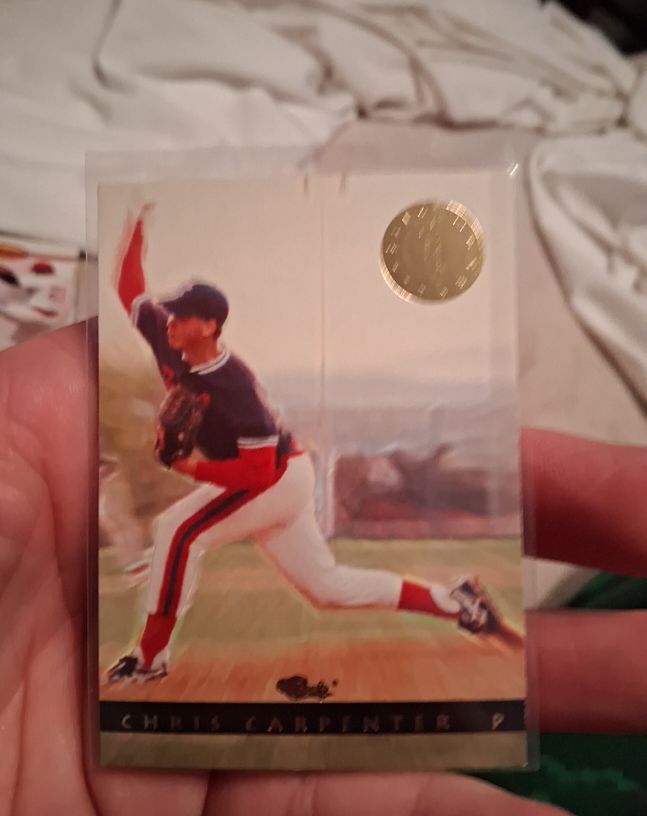 1997 Pinnacle Gallery Players Private Issue #PPI 95 Chris Carpenter — front
